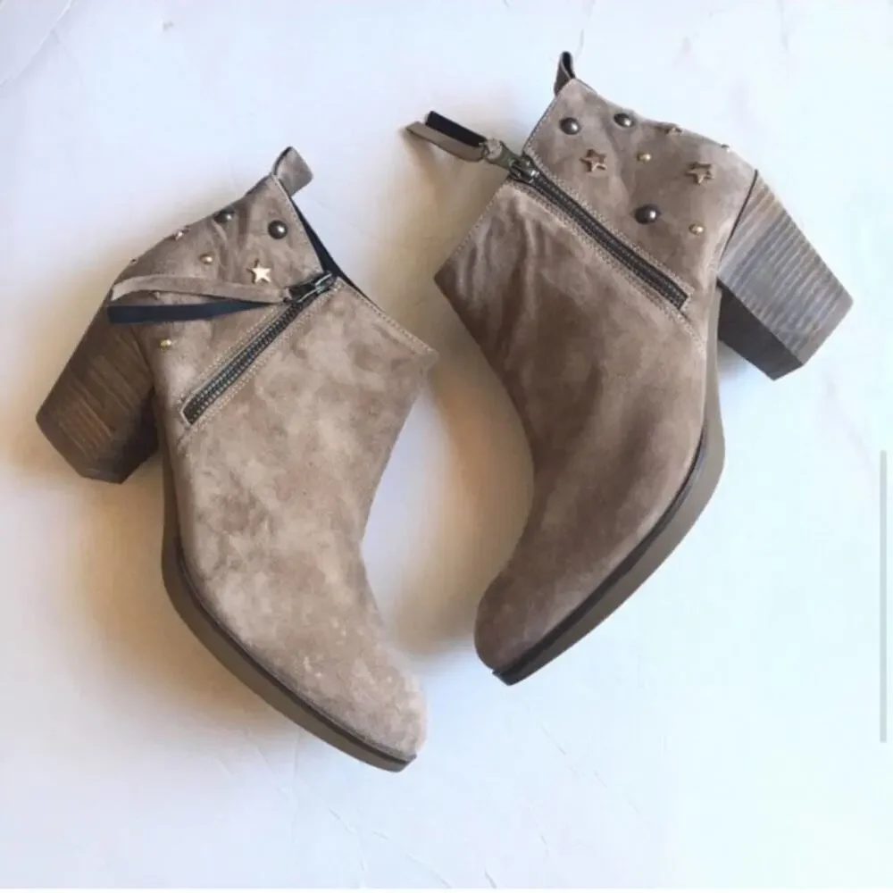 Eric Michael Demi Studded Block Heel Bootie